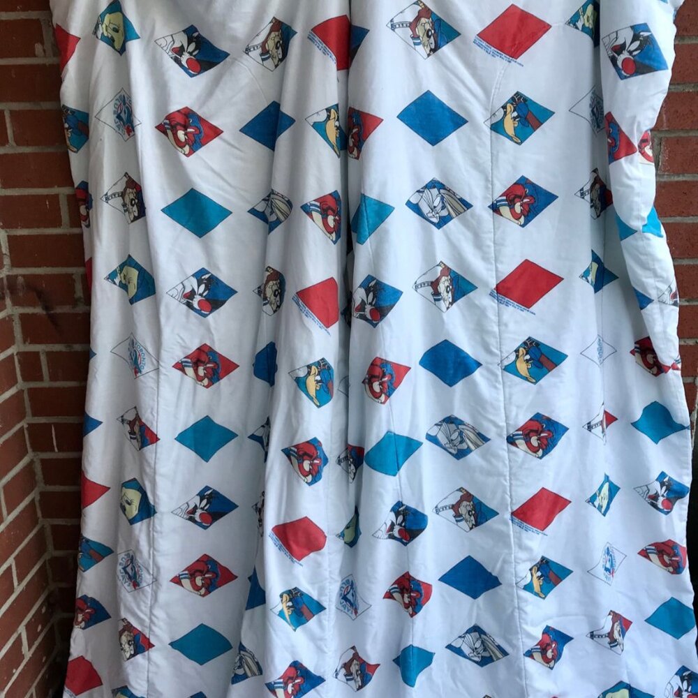 1994 Vintage Looney Tunes x Toronto Blue Jays Twin Comforter - MLB - Picture 3 of 4